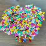 Tub de Confetti, Embo, Party Popper, 20x5 cm, Confetii Inimioare din Aluminiu, Multicolor - imagine 3