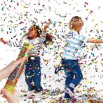 Tub de Confetti, Embo, Party Popper, 60x5 cm, Confetii Asortate din Aluminiu, Multicolor - imagine 5