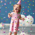 Tun de Confetti, Embo, Party Popper, 60x5 cm, Model Stelute, Inimioare, Paiete, Lucioase, 3 cm Diametru, Multicolor - imagine 2