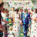 Tun de Confetti, Embo, Party Popper, 60x5 cm, Model Stelute, Inimioare, Paiete, Lucioase, 3 cm Diametru, Multicolor - imagine 3