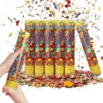 Tun de Confetti, Embo, Party Popper, 60x5 cm, Model Stelute, Inimioare, Paiete, Lucioase, 3 cm Diametru, Multicolor - imagine 7