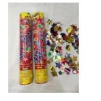 Tun de Confetti, Embo, Party Popper, 60x5 cm, Model Stelute, Inimioare, Paiete, Lucioase, 3 cm Diametru, Multicolor - imagine 8
