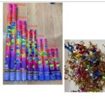 Tub de Confetti, Embo, Clasic, 60x5 cm, Confetii Asortate din Plastic, Eliberare prin Rasucire, Multicolor