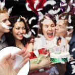 Tub de Confetti, Embo, Model Pene, 27 cm, Make It Fly, Alb - imagine 7