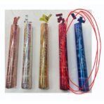 Tub de Confetti, Embo, Party Popper, 30x5 cm, Confetii Lucioase Rezistente la Foc, Eliberare prin Rasucire, Albastru