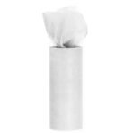 Tul Decorativ, Embo, 15 cm Latime, 22 cm Lungime, din Poliester, Alb - imagine 3