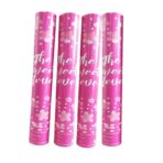 Tun Confetti, Embo, Confetti Inimioare si Mesaj Love, 40 x 5 cm, Roz Alb - imagine 3