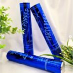 Tub de Confetti, Embo, Party Popper, 30x5 cm, Confetii Lucioase Rezistente la Foc, Eliberare prin Rasucire, Albastru - imagine 4