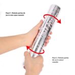 Tun Confetti Petrecere, Embo, Lungime 30 cm, Argintiu - imagine 4