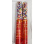 Dispozitiv Confetti pentru Petreceri, 30 cm. Embo, Model Bilute, Confetti din Polistiren, Ambalaj de Plastic, Multicolor
