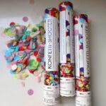 Dispozitiv Confetti pentru Petreceri, 40 cm. Embo, Model Konffetti Shooter, Paiete din Hartie, Multicolor