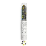 Dispozitiv Confetti pentru Petreceri, Embo, 40 cm, Model Stelute din Folie si Hartie, Ambalaj PET, Negru - imagine 3