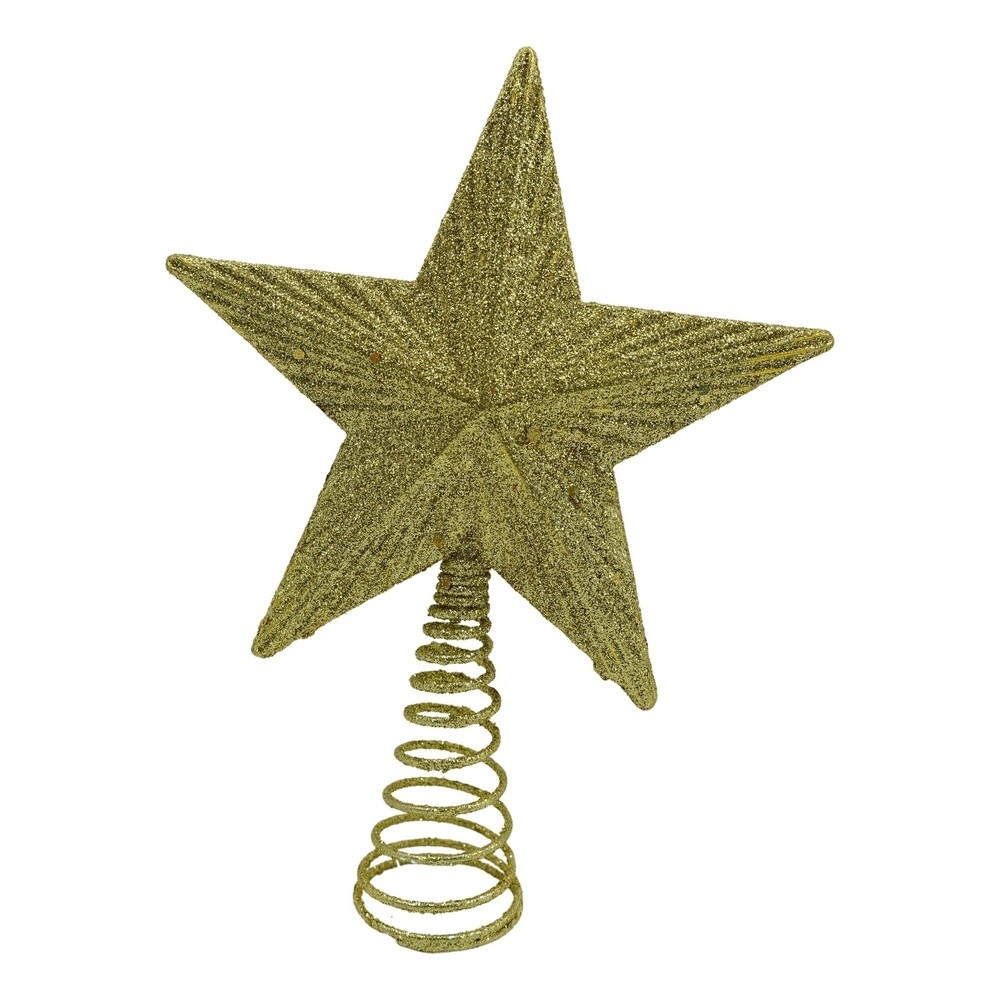 varf-decorativ-de-brad-auriu-in-forma-de-stea-cu-design-in-relief-din-plastic-metal-15-5-cm-x-20-5-c-main-61f134e60334a.jpg Varf decorativ de brad, Auriu, in forma de Stea, cu design in relief, din Plastic/Metal, 15.5 cm x 20.5 cm, Interior/Exterior, Embo - imagine 1