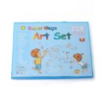Set 208 Piese, Complet pentru Pictura si Desen, Embo, Tip Servieta, 3-12 Ani, 32 x 27 x 5 cm, Albastru - imagine 3
