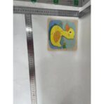 Puzzle Montessori din Lemn pentru Copii, Embo, 3D, 0-3 Ani, Model Ratusca, Educativ, Intuitiv, Creativ, 5 Piese, 15x15x0.5 cm, Multicolor - imagine 2