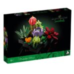 Set de Constructie Ghivece de Flori Suculente, Embo, Ornament Creativ, 771 de Piese, Multiple Variante de Asamblare, Multicolor