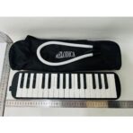 Muzicuta Melodica 32 Clape, Embo, din ABS, pentru Incepatori, 45 x 13 x 7 cm, Include Husa si Suflator, Negru - imagine 5