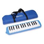 Muzicuta Melodica 32 Clape, Embo, din ABS, pentru Incepatori, 45 x 13 x 7 cm, Include Husa si Suflator, Albastru - imagine 5