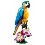 Set de Constructie Papagal Exotic, Embo, 22x11x12cm, Ornament Creativ cu Flori, 360 de Piese, Multicolor - imagine 4