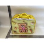 Geantă Frigorifică, Embo, cu Desene Animate 3D, Portabilă pentru Copii, de Prânz, din Pânză Oxford, 23x13x19 cm, Model Ursulet, Galben - imagine 2