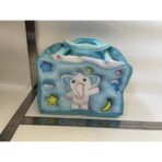 Geantă Frigorifică, Embo, cu Desene Animate 3D, Portabilă pentru Copii, de Prânz, din Pânză Oxford, 23x13x19 cm, Model Elefantel, Albastru - imagine 2