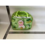 Geantă Frigorifică, Embo, cu Desene Animate 3D, Portabilă pentru Copii, de Prânz, din Pânză Oxford, 23x13x19 cm, Model Ratusca, Verde - imagine 2