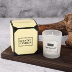 Lumanare Parfumata, Embo, Model Borcan Translucid, 6.2 x 5.2 cm, Aroma de Frezie si Pere, Alb - imagine 3