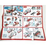Set de Constructie Masina de Ambulanta 6in1, Embo, 24x17cm, Multiple Variante de Asamblare, 122 de Piese, Multicolor - imagine 4