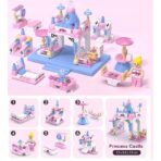 Set de Constructie Castelul Printesei 6in1, Embo, Multiple Variante de Asamblare, 131 de Piese, Multicolor - imagine 2