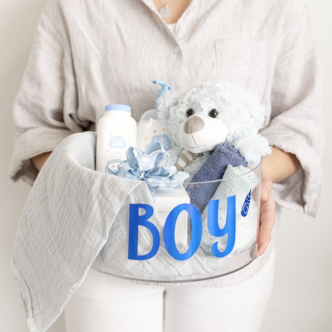 autocolant-it-s-a-boy-albastru-19-5x27-cm-67163f8fb3d0f Sticker Autocolant, Embo, Tematica Gender Reveal, Model Scris It's a Boy, 19.5x27.5 cm, Albastru - imagine 2