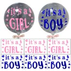 Sticker Autocolant, Embo, Tematica Gender Reveal, Model Scris It's a Girl, 19.5x27.5 cm, Roz - imagine 2