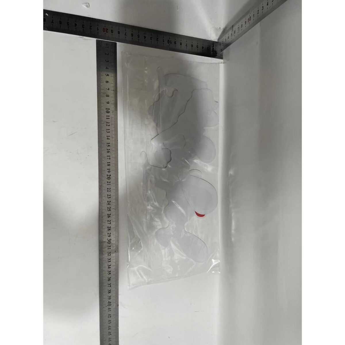 Sticker Autocolant, Embo, Tematica Nunta, Model Indragostiti, cu Scris Just Married, 50x11.5 cm, Alb - imagine 2