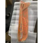 Avion Planor cu Pilot, Embo, Din Polistiren, Cu Lumini pe Toata Lungimea, 47 cm, Portocaliu - imagine 4