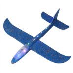 Avion Planor Embo, cu Lumini pe Toata Lungimea, din Poliester, 48 cm, Albastru