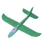 Avion Planor Embo, cu Lumini pe Toata Lungimea, din Poliester, 48 cm, Verde