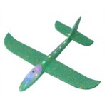 Avion Planor Embo, cu Lumini pe Toata Lungimea, din Poliester, 48 cm, Verde