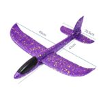 Avion Planor, Embo, Simplu, din Poliester, 48 cm, Violet - imagine 3