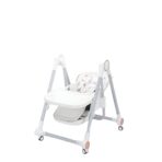 Scaun de Masa pentru Bebelusi si Copii, Embo, Tavita si Husa Detasabile, Multifuncțional, Stabil, Centura de Siguranta, Inaltime Ajustabila, Spatar Reglabil Moale, Balansoar, de la 6 Luni, Alb - imagine 2
