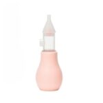 Set Aspirator Nazal pentru Copii, Embo, Manual, Anti-Reflux, cu Pompita, Usor de Curatat, Varf din Silicon, 11.2x4cm, Roz
