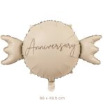 Balon din Folie Metalizata, Embo, Figurina Animata, Model Bombonica Aniversara, 69 x 49.5 cm, Ambalaj Individual, Pai Inclus, Umflare cu Aer sau Heliu, Maro - imagine 2