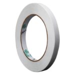 Banda Dubla Adeziva, Embo, Banda Adeziva cu Burete, pentru Cadouri si Ambalaje, 2 m, Latime 0.8 cm, Alb