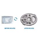 Bar gonflabil/Suport de pahare plutitor, Embo, cu 8 compartimente, pompa inclusa, PVC, Gri, 25x18,5x4 cm - imagine 5