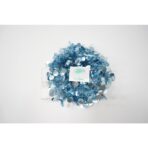 Beteala Craciun cu LED, Albastra, model cu paiete rotunde, 2 m x 5 cm, PVC, Sir, Artificiala, Embo - imagine 4