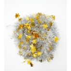 Beteala Craciun cu LED, Aurie, model cu fulgi de nea, 2 m x 5 cm, PVC, Sir, Artificiala, Embo - imagine 4