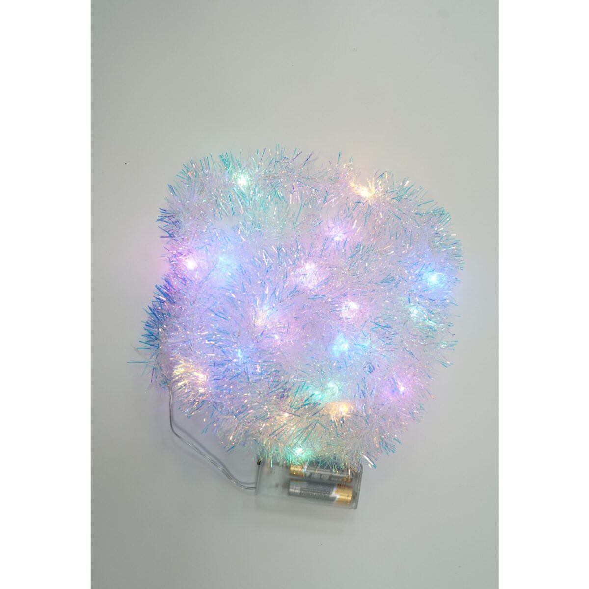 Beteala Craciun cu LED, Multicolora, simpla, 2 m x 5 cm, PVC, Sir, Artificiala, Embo - imagine 4