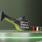 Bicicleta Multifunctionala pentru Copii, Embo, 3 in 1 Bicicleta Troller Tricicleta, 2-6 ani, cu Roti Auxiliare, Ghidon si Scaun Reglabil, 93 x 78 x 43 cm, Negru Verde - imagine 5