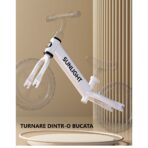 Bicicleta de Echilibru, Pentru Copii, Embo, Fara Pedale, Cu Doua Roti, 2-6 Ani, Inaltime Reglabila, 82 x 55 x 45 cm, Alb - imagine 5