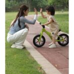 Bicicleta pentru Copii, Embo, Fara Pedale, Pentru 2-6 Ani, 2 Roti Silentioase, Sa Reglabila 43 - 58 cm, din Plastic si Fibra de Sticla, 88 x 56 x 43 cm, Verde - imagine 5