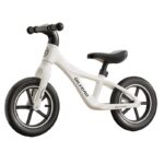 Bicicleta pentru Copii, Embo, Fara Pedale, Pentru 2-6 Ani, 2 Roti Silentioase, Sa Reglabila 43 - 58 cm, din Plastic si Fibra de Sticla, 88 x 56 x 43 cm, Alb