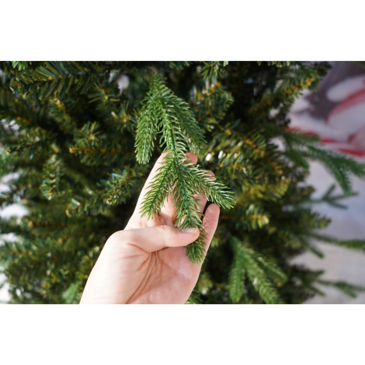 Brad Artificial de Craciun, Embo, 1.8 m inaltime, Verde crud, Interior/ Exterior, 1038 ramuri - imagine 2
